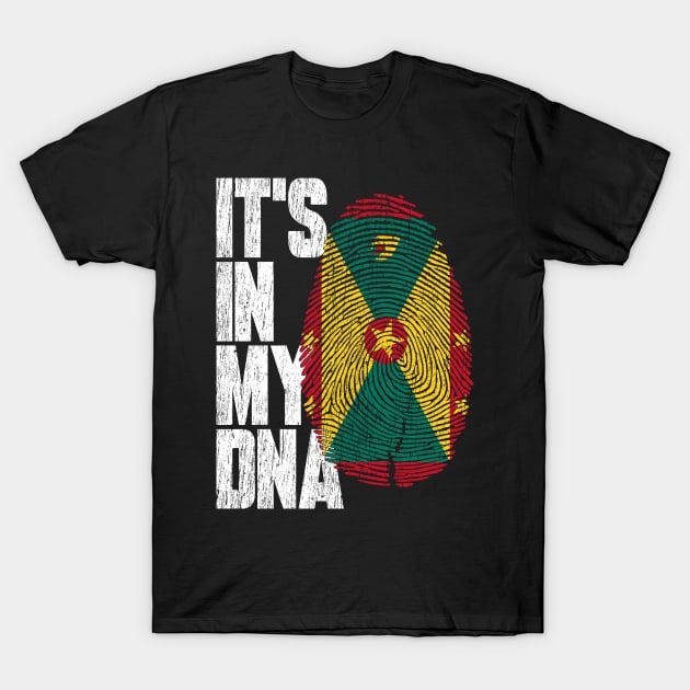 It's In My DNA Grenadian Shirt Proud Hispanic Gift Grenada Flag T-Shirt by heart teeshirt